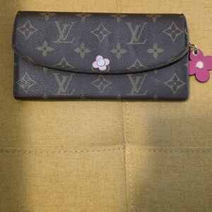 Authenic Preloved Louis Vuitton Emilie Flower Brown Monogram Women's Wallet